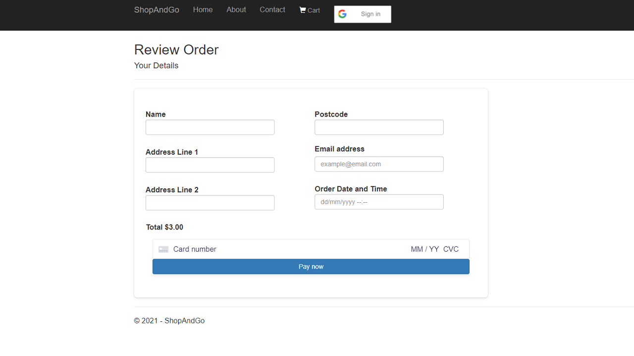 Stripe API Implementation for Web App